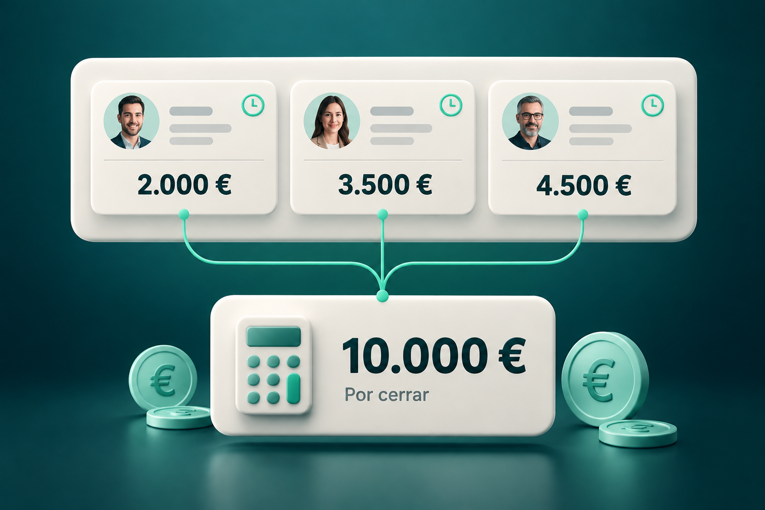Descubre cuánto dinero tienes ahora mismo sobre la mesa.