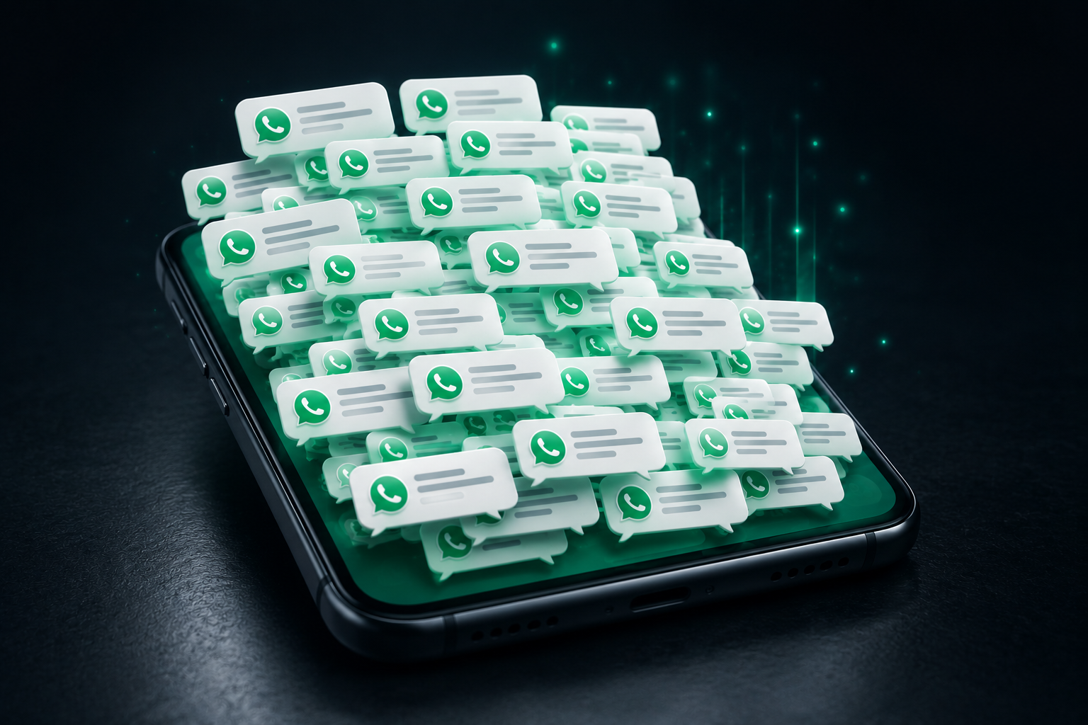 WhatsApp saturado de mensajes sin responder